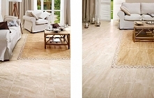 kamienna podłoga w salonie