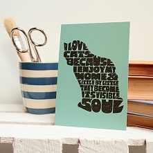 Cats Visible Soul - Jean Cocteau - pocztówka