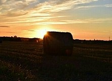 Zachód słońca na wsi...