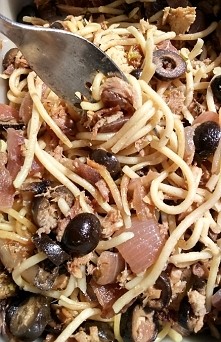 Spaghetti w stylu śródziemnomorskim 