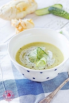 Zupa krem ze świeżych ogórków - Wypieki Beaty