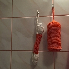 szydełkowe przyborniki na patyczki i waciki