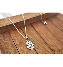 Srebrny łańcuszek hamsa. Kl...