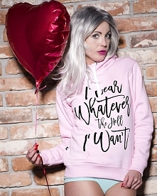 Bluza I wear whatever I want

RÓŻOWELOVE RABAT NA RÓŻOWĄ KOLEKCJE :)