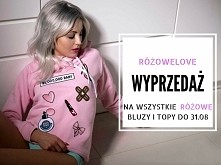 WYPRZEDAŻ NA RÓŻOWE BLUZY <3