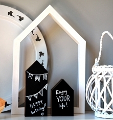 Domki tablicowe  - dekoracje w stylu skandynawskim od Wooden Love.
Zamówienia: dekoracjezdrewna@op.pl