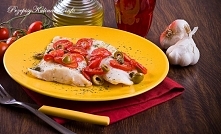 Ryba z pomidorem i oliwkami