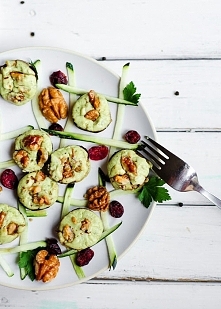 Pieczarki faszerowane fetą,...