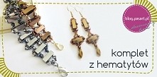 Piękny komplet z hematytów , który możesz zrobić sama! Idealny na prezent np. dla mamy :)