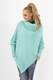 Sweterek ponczo <3 Klikn...