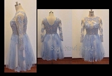 Sukienka o rozkloszowanym k...