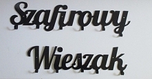 Szafirowy wieszak