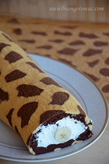 Rolada żyrafa z bananem. (klik na zdjęcie)