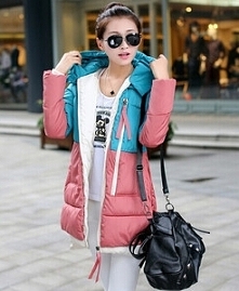 Zimowa kurtka w dziewczęcych kolorach. Bardzo ciepła. Klik w zdjęcie.