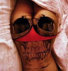 incredible skull tattoo for woman