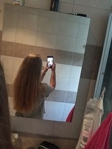 Po nakładaniu Oleju kokosowego! Polecam w 100℅ :) Buziaki! :*