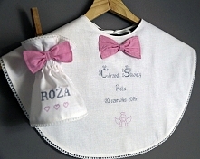 Biała szatka do chrztu + okapnik na świecę