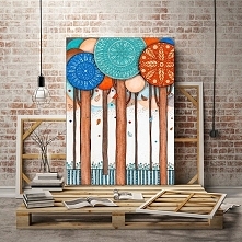 Kolorowe drzewa 50x70