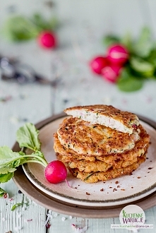 Placki z cukinii z rzodkiewką