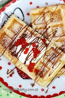 Gofry drożdżowe - Wypieki Beaty