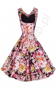 sukienka pin-up z różami