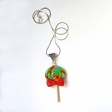 Lizak z kokardką wisior