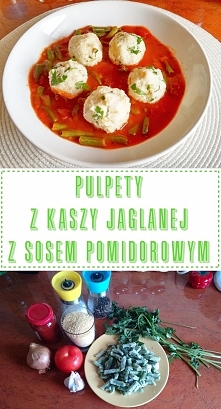 Pulpety z kaszy jaglanej z sosem pomidorowym