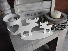 Śliczne renifery metalowe j...