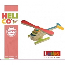 Witajcie mali konstruktorzy:)

Drewniane Klocki Konstrukcyjne Ludus Toys Helico - Helikopter dla Dzieci od lat 3. 

Zestaw zawiera 8 oddzielnych elementów drewnianych z drzewa b...
