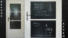 Na Zszywce mam mnóstwo zapisanych inspiracji DIY. Jedną z nich były drzwi pomalowane farbą tablicową. W końcu wzięłam się do roboty i sama wykonałam taką ozdobę. To świetne miej...