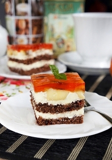 biszkopt- masa budyniowa - ...