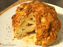 Pieczony kalafior i pasta sezamowa, czyli pomysl na cos zdrowego i pysznego