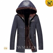 CWMALLS® Shearling Sheepskin Hooded Jacket CW836523