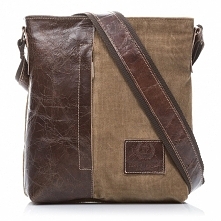 Torba męska w ofercie SuperGalanteria.pl Torba wykonana ze skóry + sztruks Paolo Peruzzi Napol