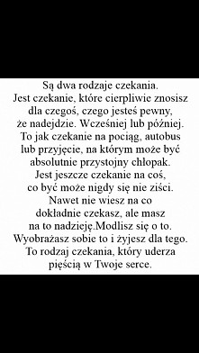 "Dwa rodzaje czekania"