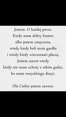 "Dla Ciebie jestem zaw...