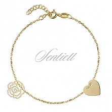 Srebrna bransoletka marki Sentiell z przepięknymi celebrytkami w kształcie róży oraz serduszka od Filigree.pl
Kliknij w obrazek żeby zobaczyć więcej! :)