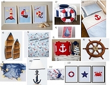 Dodatki do pokoju w stylu marynistycznym - zobacz garść inspiracji