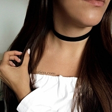HIT <3 Czarny prosty choker! Teraz w promocji. Kliknij w zdjęcie