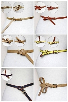 Kilka modnych sposobów na zawiązanie paska :)