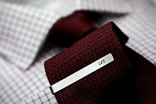 Srebrna spinka do krawata z Twoją personalizacją