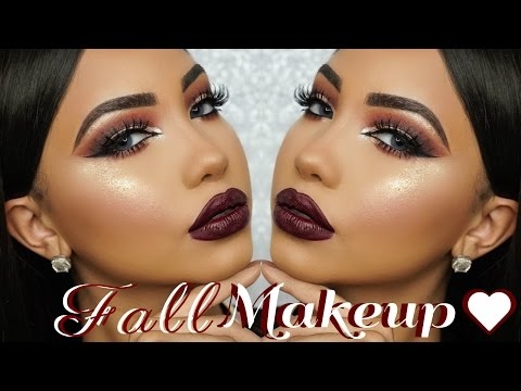 Fall Dark Burgundy Makeup Tutorial