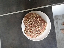 Tort orzechowo-czekoladowy z monte.