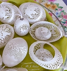 pisanki jak koronki - BJGoleń