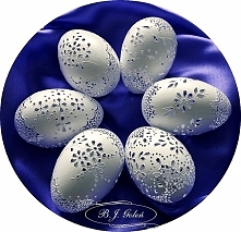 ażurowe pisanki jak koronki...