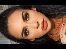 GRWM: MATTE ORANGE Fall Makeup | Carli Bybel