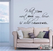 bardzo fajnie dekorują mieszkanie co myślicie o napisach na ścianę ?