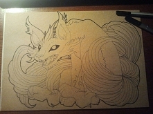 Szybki minimalistyczny rysunek cienkopisem.