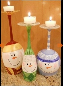 Świąteczne kieliszki ;)