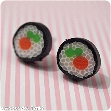 Kolczyki sushi